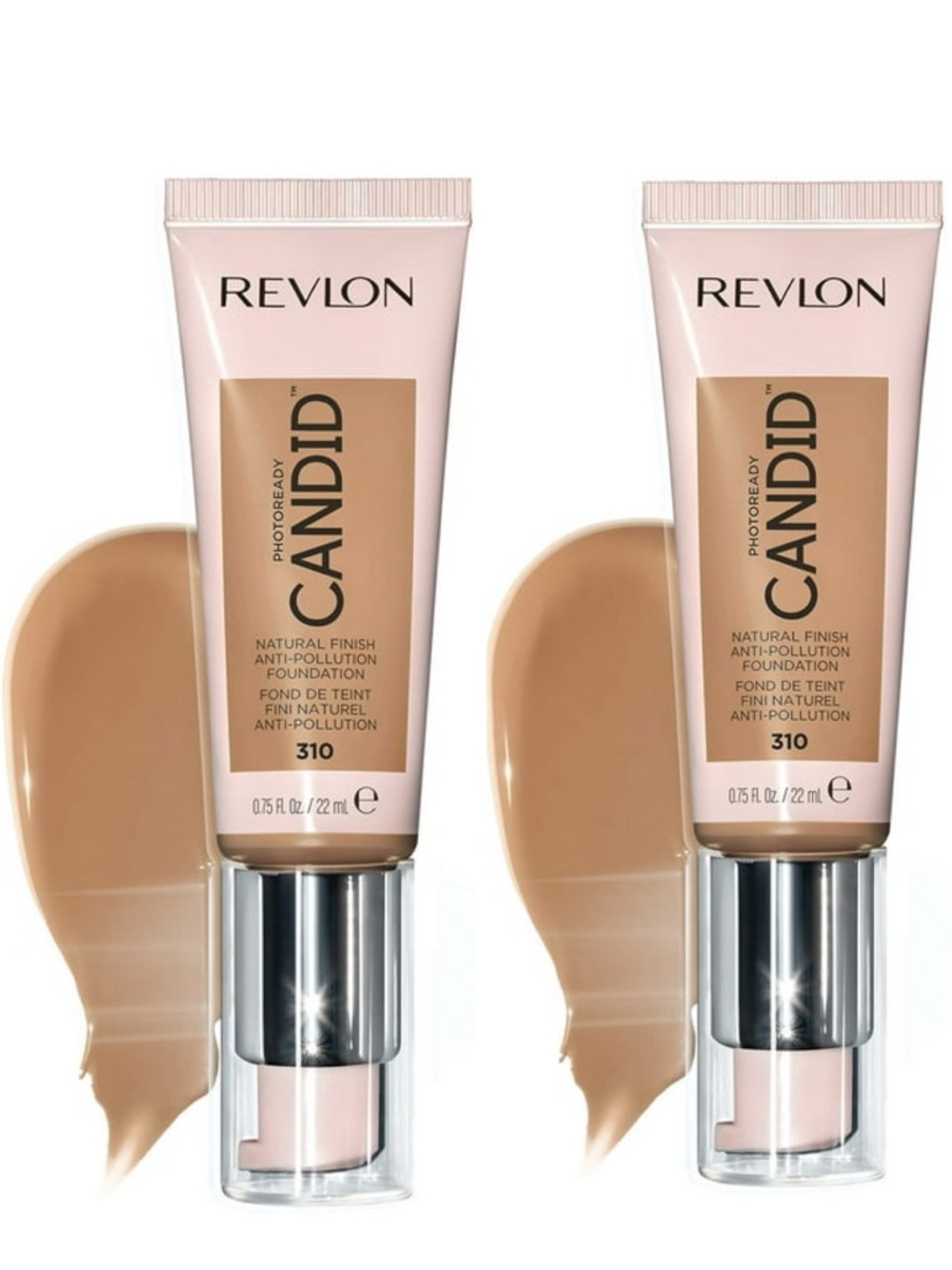 Revlon PhotoReady Candid Natural Finish Foundation 310 Butterscotch Set Of 2